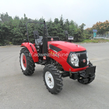 Tracteurs de pelle rétro tractables de 50HP 4WD Trattori Agricoli avec le verger de ferme de chargeur avant